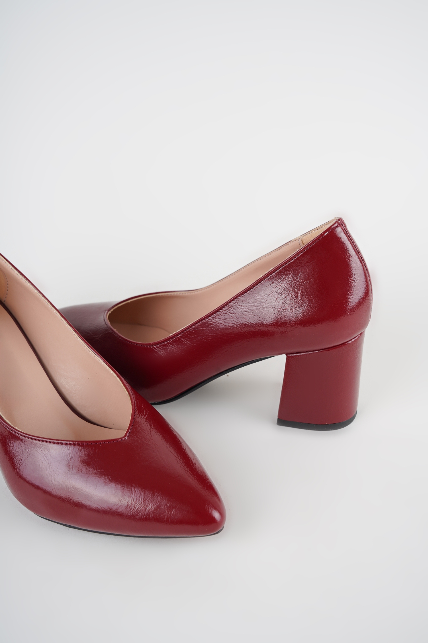 Millie Bordo Kısa Topuklu Stiletto Millie Bordo Kısa Topuklu Stiletto