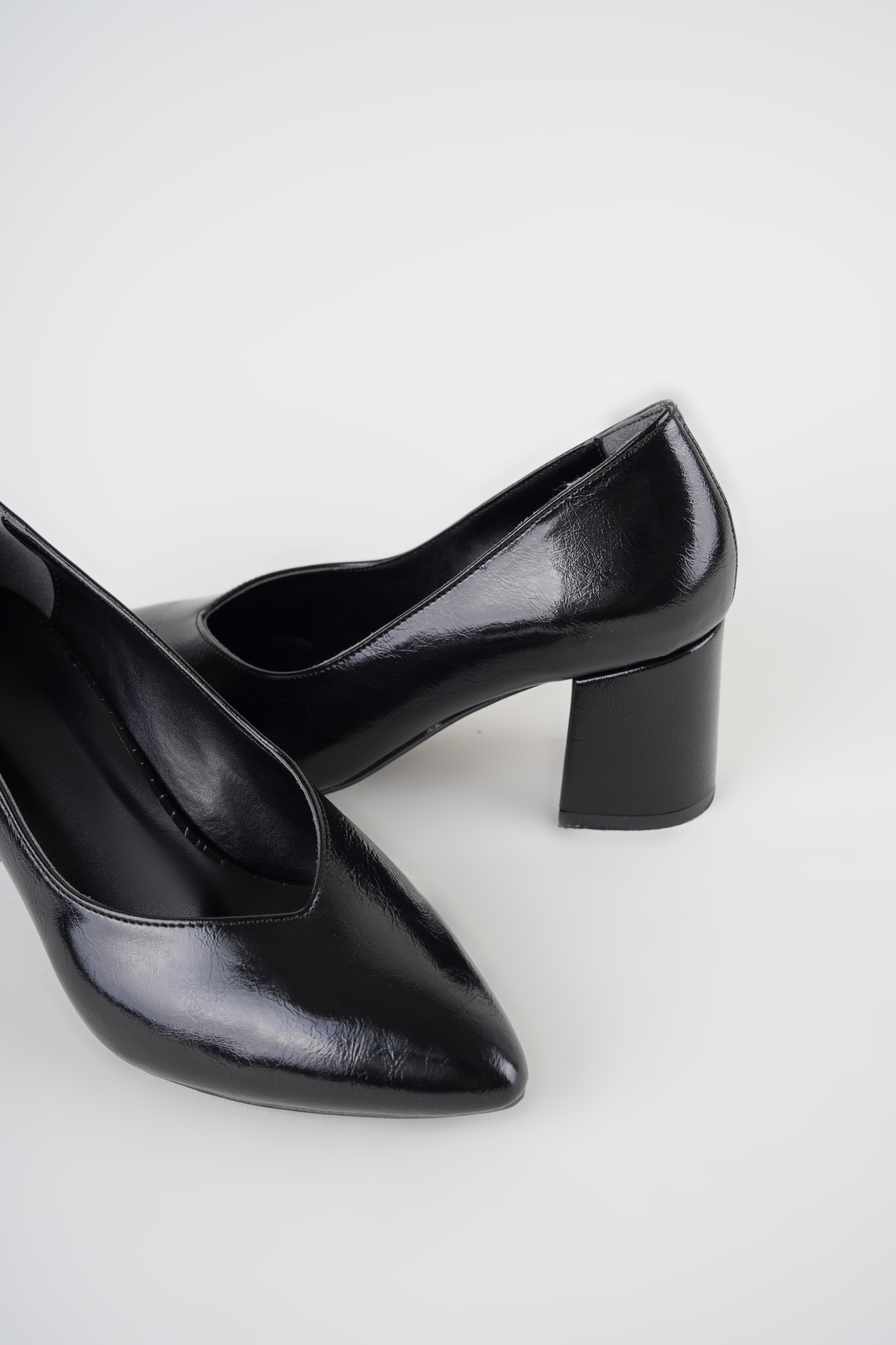 Millie Siyah Kısa Topuklu Stiletto Millie Siyah Kısa Topuklu Stiletto