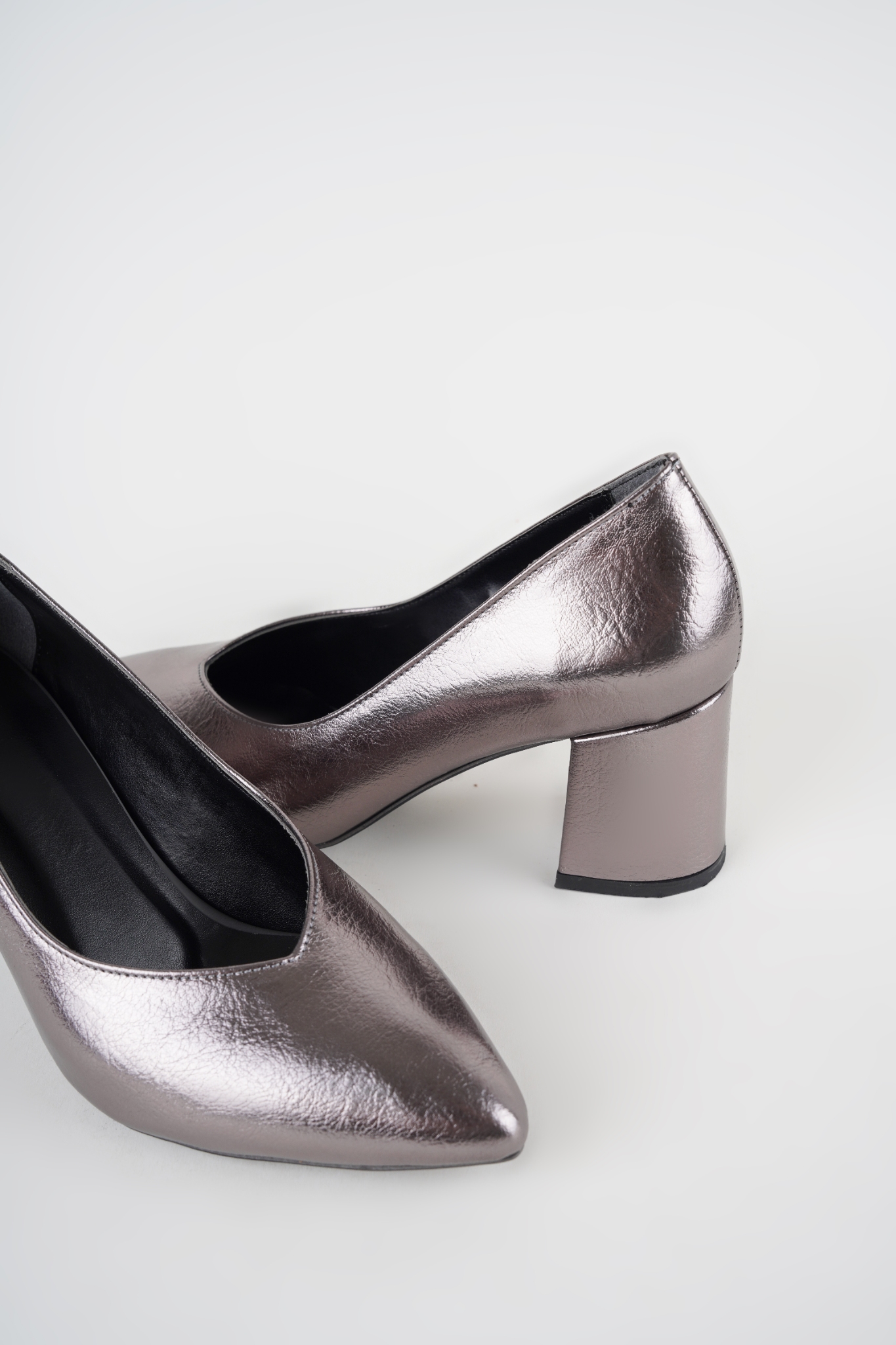 Millie Platin Kısa Topuklu Stiletto Millie Platin Kısa Topuklu Stiletto