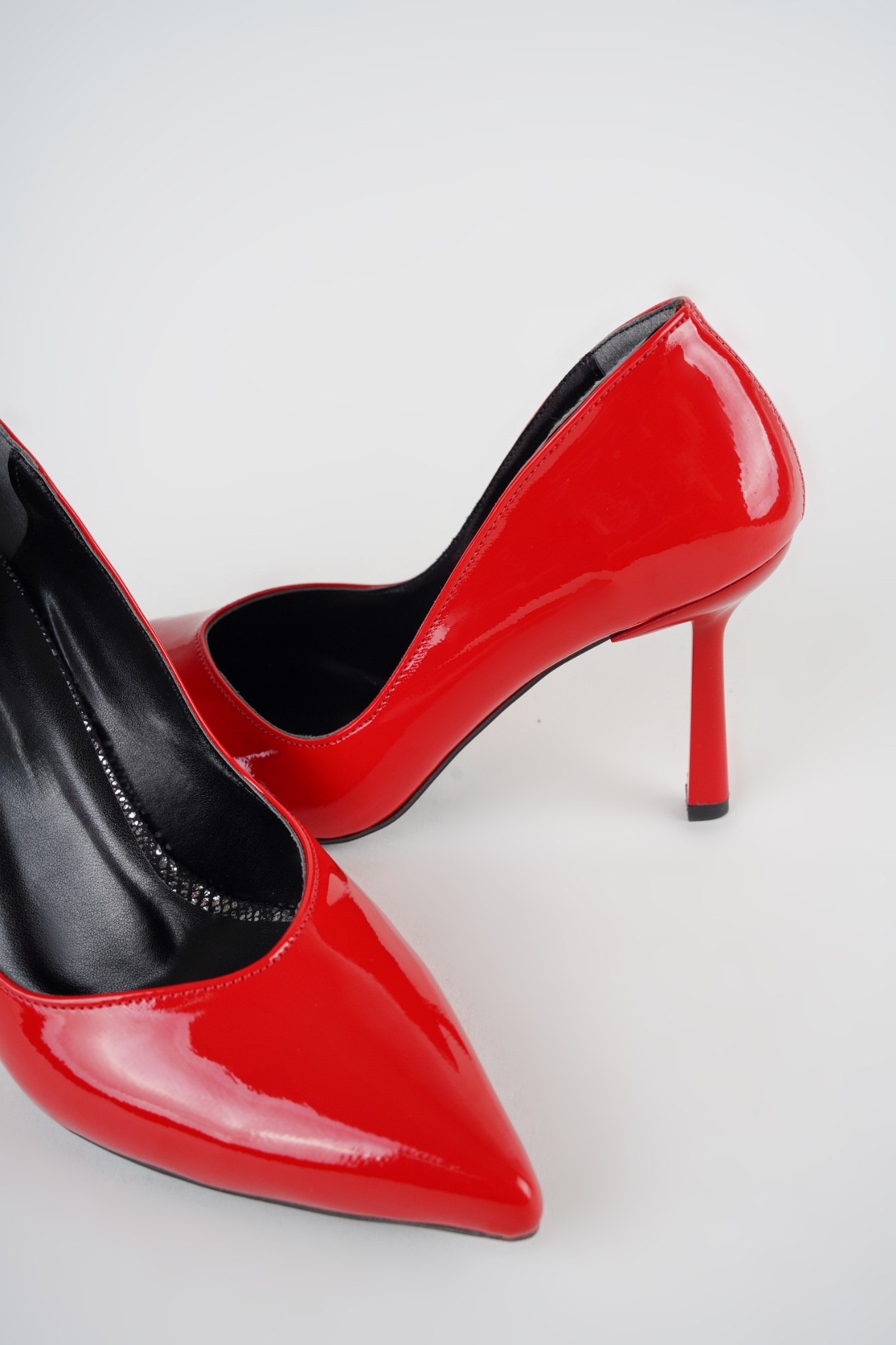 Elina Kırmızı Rugan Topuklu Stiletto