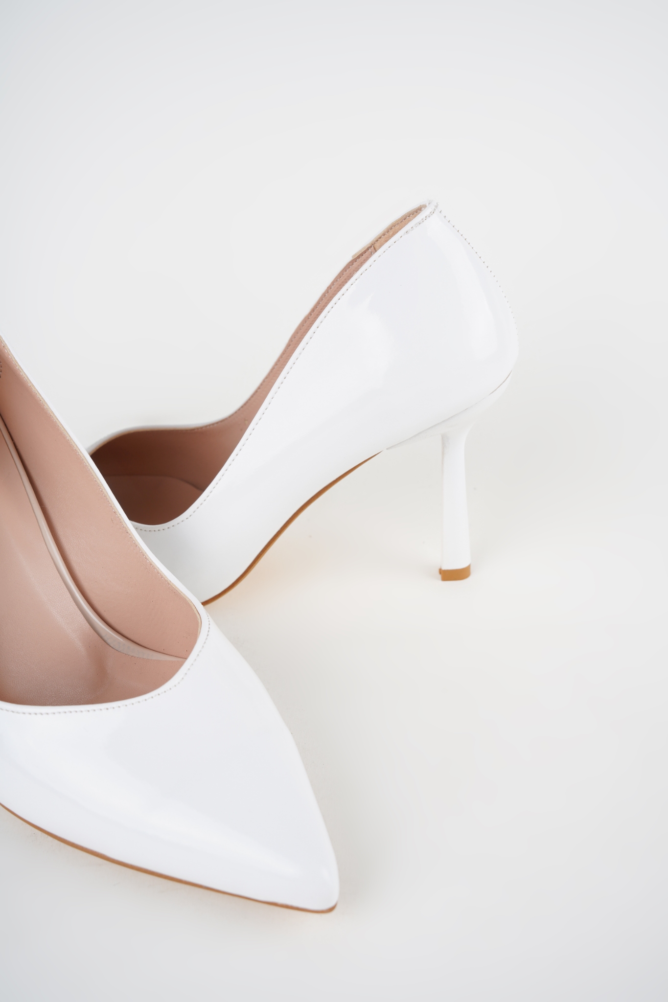 Elina Beyaz Rugan Topuklu Stiletto Elina Beyaz Rugan Topuklu Stiletto