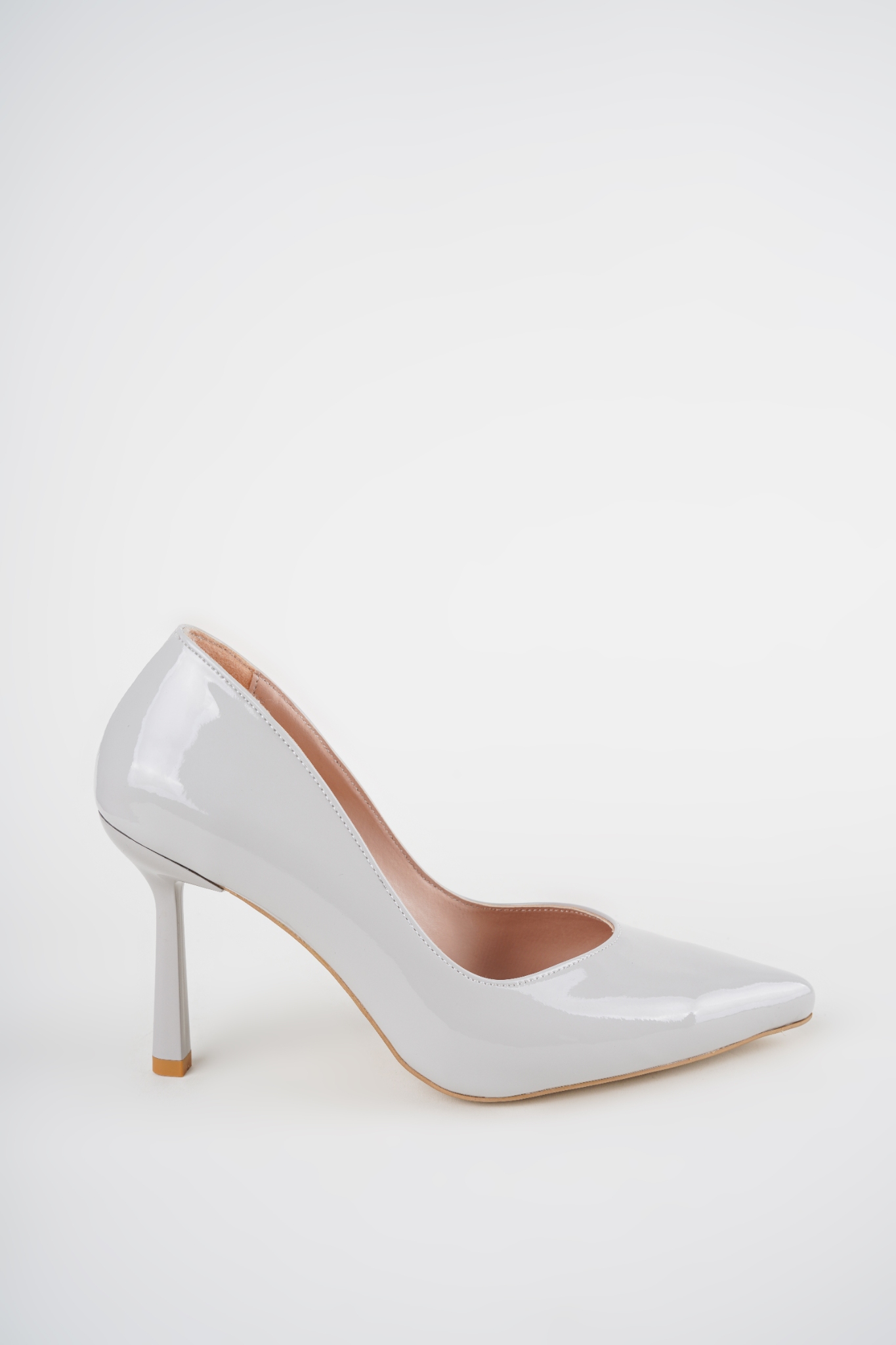 Elina Nardo Gri Rugan Deri Topuklu Stiletto Elina Nardo Gri Rugan Deri Topuklu Stiletto