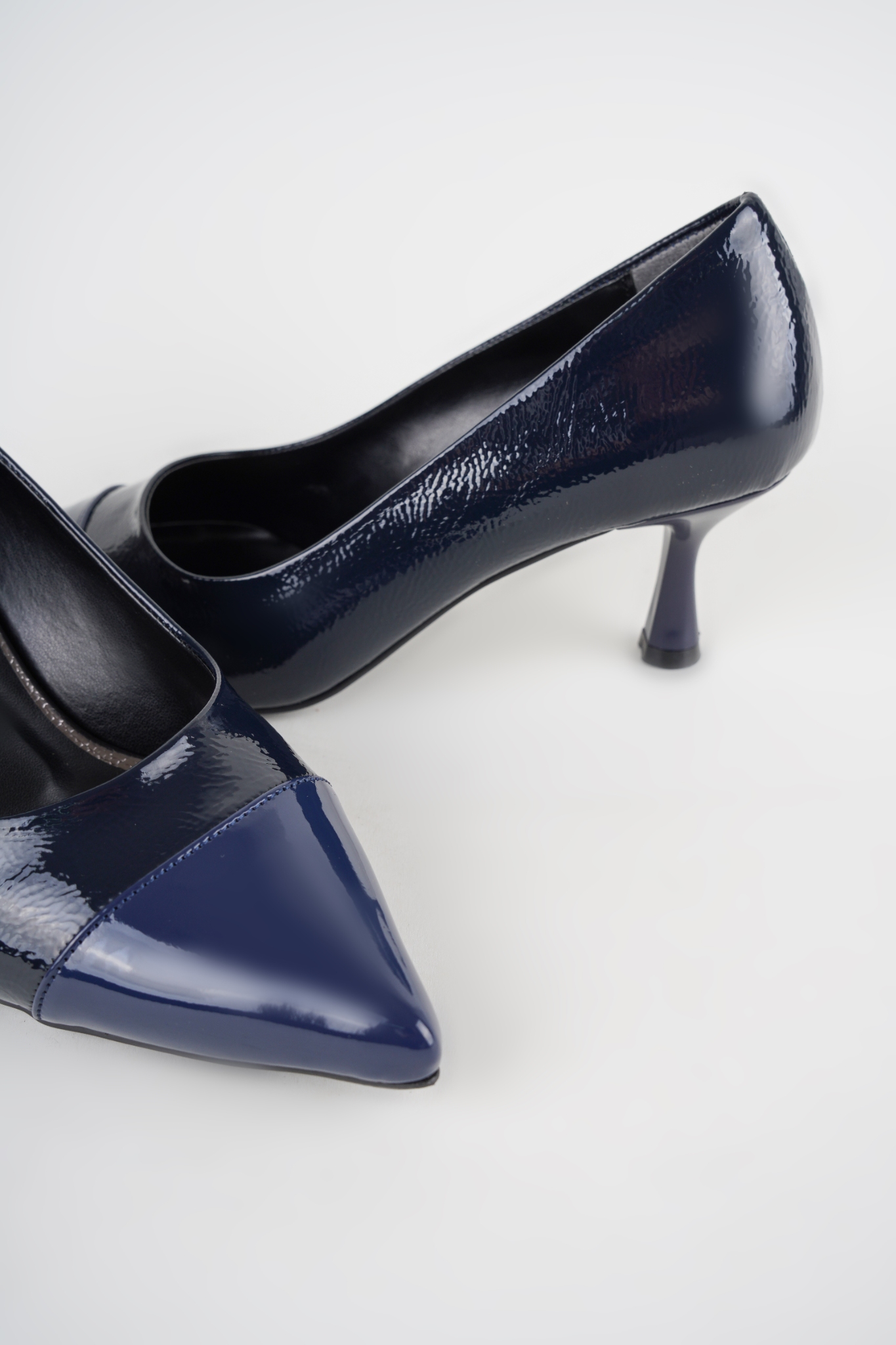 Veroni Lacivert Kısa Topuklu Stiletto Veroni Lacivert Kısa Topuklu Stiletto