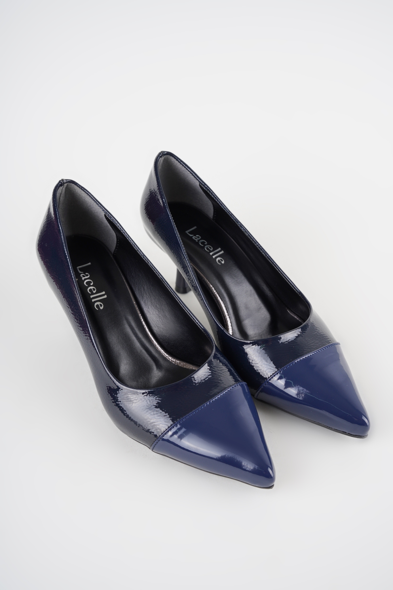 Veroni Lacivert Kısa Topuklu Stiletto Veroni Lacivert Kısa Topuklu Stiletto