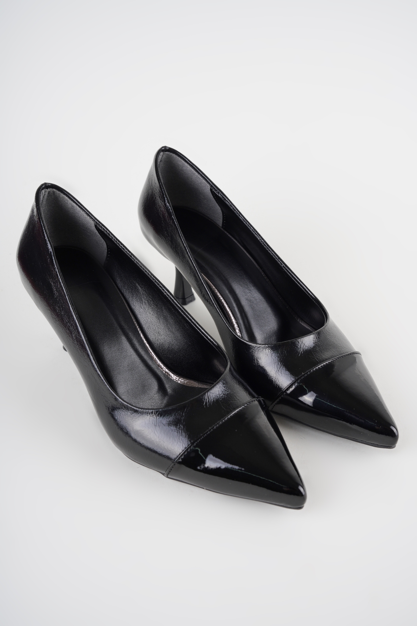 Veroni Siyah Kısa Topuklu Stiletto Veroni Siyah Kısa Topuklu Stiletto