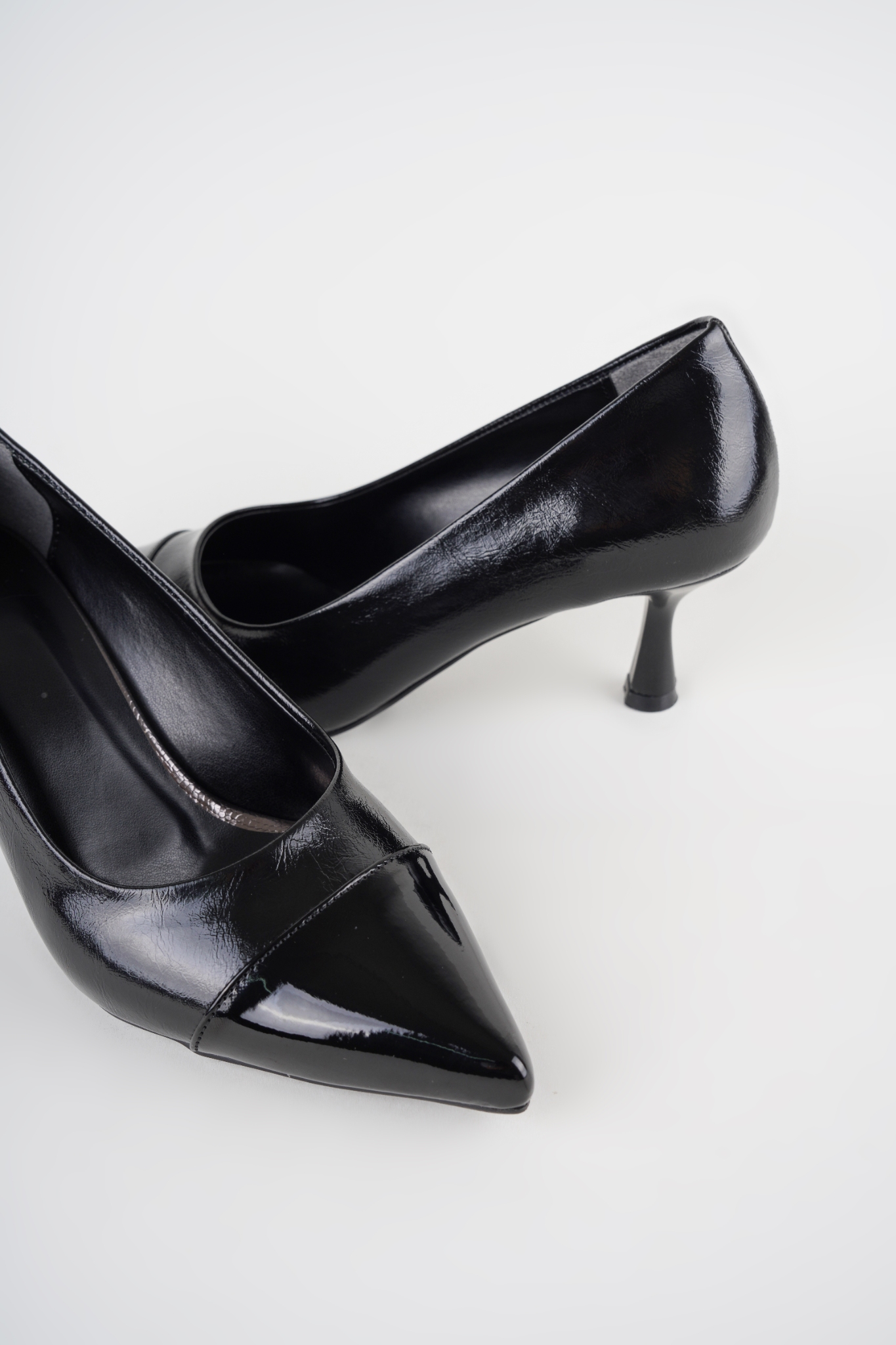 Veroni Siyah Kısa Topuklu Stiletto Veroni Siyah Kısa Topuklu Stiletto